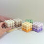 Decorative Bubble Cube Soy Candles In Ombre Gradient, thumbnail 4 of 10