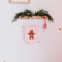 Gingerbread Banner Christmas Decoration, thumbnail 1 of 8