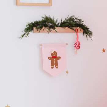 Gingerbread Banner Christmas Decoration, 2 of 8