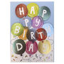 'Happy Birthday' Balloons Card, thumbnail 1 of 1