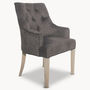 St James Charcoal Padded Wing Dining Chair, thumbnail 2 of 3