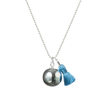 Bola Chime Pregnancy Necklace With Tassel, 6 of 8