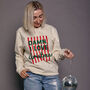 Personalised 'Damn I Love…' Slogan Christmas Sweatshirt, thumbnail 8 of 11