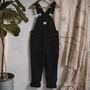 'The Day Dreamer' Black Dungarees, thumbnail 6 of 7