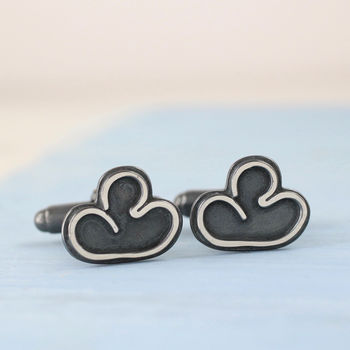 Cloud Cufflinks. Thinking Of You Gift For Friend, 9 of 12