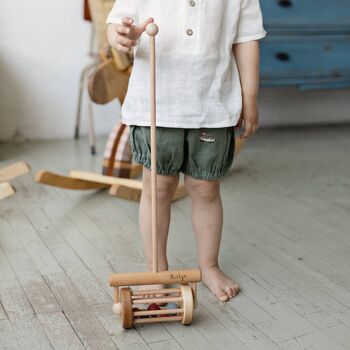 Wooden Lawn Mower Push Toy, 4 of 7