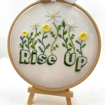 Rise Up Beginners Embroidery Kit, 9 of 12
