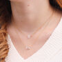 Herkimer Diamond Cluster Necklace In Sterling Silver, thumbnail 3 of 4