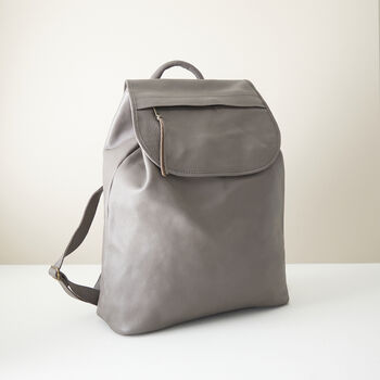 Fair Trade Stylish Versatile Leather Rucksack Backpack, 3 of 12
