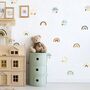 Mini Rainbows And Clouds Wall Stickers, thumbnail 1 of 4