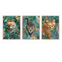 Framed Three Prints Big Cat Jungle Tiger Cheetah Jaguar, thumbnail 5 of 6