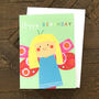 Mini Butterfly Birthday Card, thumbnail 4 of 5