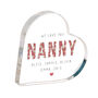 Personalised Nanny Heart Acrylic Plaque, thumbnail 2 of 2