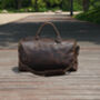 Genuine Leather Weekend Bag, thumbnail 8 of 12