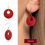 Layered Circular Earrings | Six Colours Available, thumbnail 6 of 9