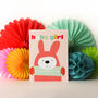 Mini Bunny Baby Girl Card, thumbnail 3 of 4