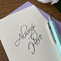 'Always Here' Letterpress Card, thumbnail 1 of 2