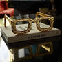 Elton Gold Glasses Sculpture, thumbnail 1 of 4