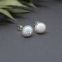 Sterling Silver Opal Stud Earrings, thumbnail 5 of 6