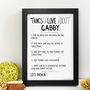 Personalised Things I Love About Sister Print, thumbnail 2 of 4