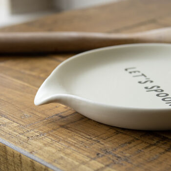 Let's Spoon Ceramic Spoon Rest, 2 of 3