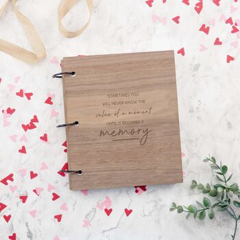 Engraved ‘Becomes A Memory’ Photo Book Gift For Family, 4 of 12