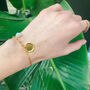 Gold Plated Coin And Pearl Chain Bracelet, thumbnail 3 of 4