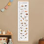 Personalised Woodland Alphabet Height Chart, thumbnail 1 of 7