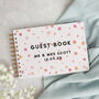 Bright Pink Confetti Wedding Guest Book, thumbnail 1 of 5