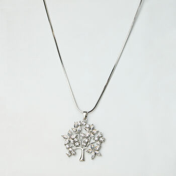 Sparkly Tree Pendant Necklace, 4 of 5