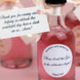 Personalised Pink Gin Wedding Favours In Blush And Gold, thumbnail 4 of 5