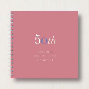 Personalised 50th Birthday Memory Book Or Album, 9 of 12