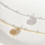 Medallion Initial Bracelet In Silver Or Gold Vermeil, thumbnail 3 of 5