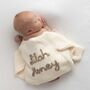 Personalised Cream Name Cardigan,Baby Gift, thumbnail 1 of 12
