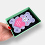 Personalised Purple Love Bear Letterbox Cookie, thumbnail 3 of 9