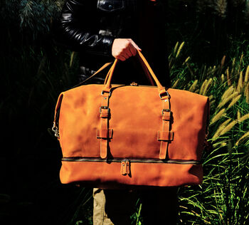 Genuine Leather Front Pocket Boarding Bag, 2 of 12