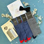 Dapper Groom And Groomsman Wedding Socks Gift Box, thumbnail 2 of 4