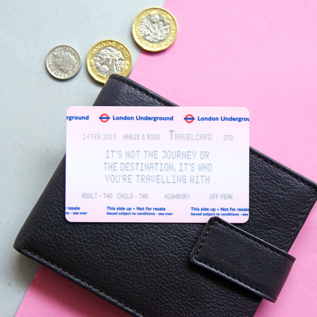Personalised London Underground Ticket Wallet Keepsake By Of Life
