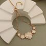 Adjustable Slider Heart Love Rose Fold Bracelet, thumbnail 2 of 3