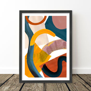 Abstract Shapes Painted Art Print, 10 of 11