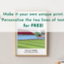 Personalised Print Gift Of Any Cricket Ground, thumbnail 10 of 11