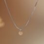 Round Gold Rutilated Quartz Necklace, thumbnail 5 of 12