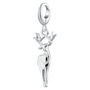 Sterling Silver Deer Charm Necklace, thumbnail 5 of 8