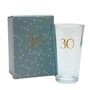 30th Birthday Keepsake Pint Beer Glass Gift, thumbnail 1 of 4