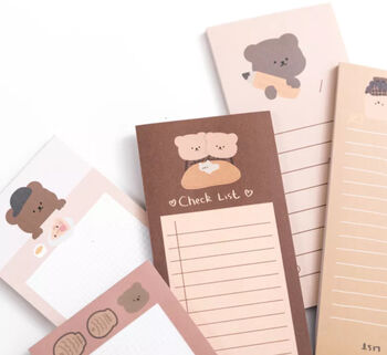 Cute Bear To Do Checklist Notepad, 3 of 4