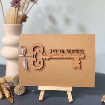 Personalised 'Key To Success' New Job Card, 11 of 11