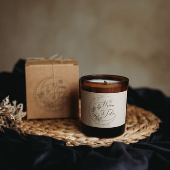 Cosy Wood Crackle Wick Sea Of Calm Soy Candle, 3 of 9
