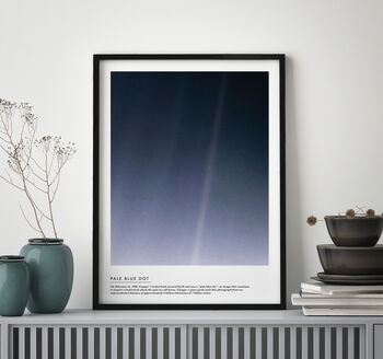 Pale Blue Dot Earth From Space Print, 9 of 9