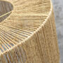 Hessian Drum Pendant Shade | Natural Jute Ceiling Light, thumbnail 3 of 4