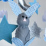 Blue Bunnies Baby Mobile, thumbnail 3 of 6